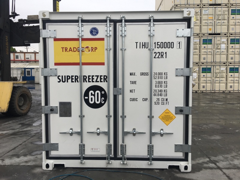 20' refrigerated container super freezer -60c