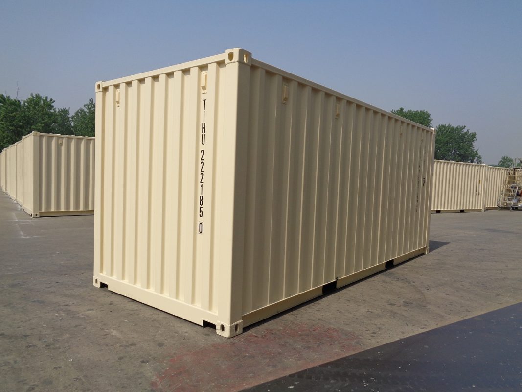 20' dc light ivory shipping containers for sale