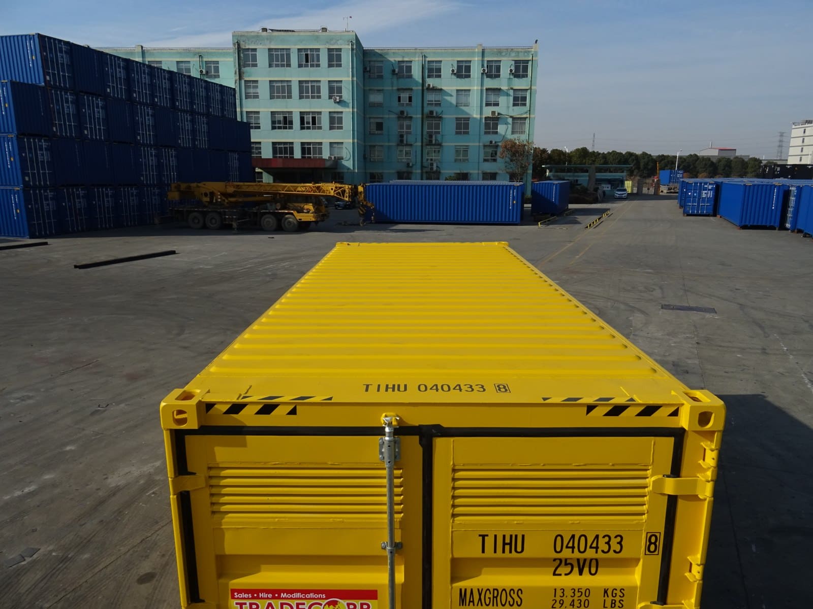 20' high cube side open dangerous goods container 10