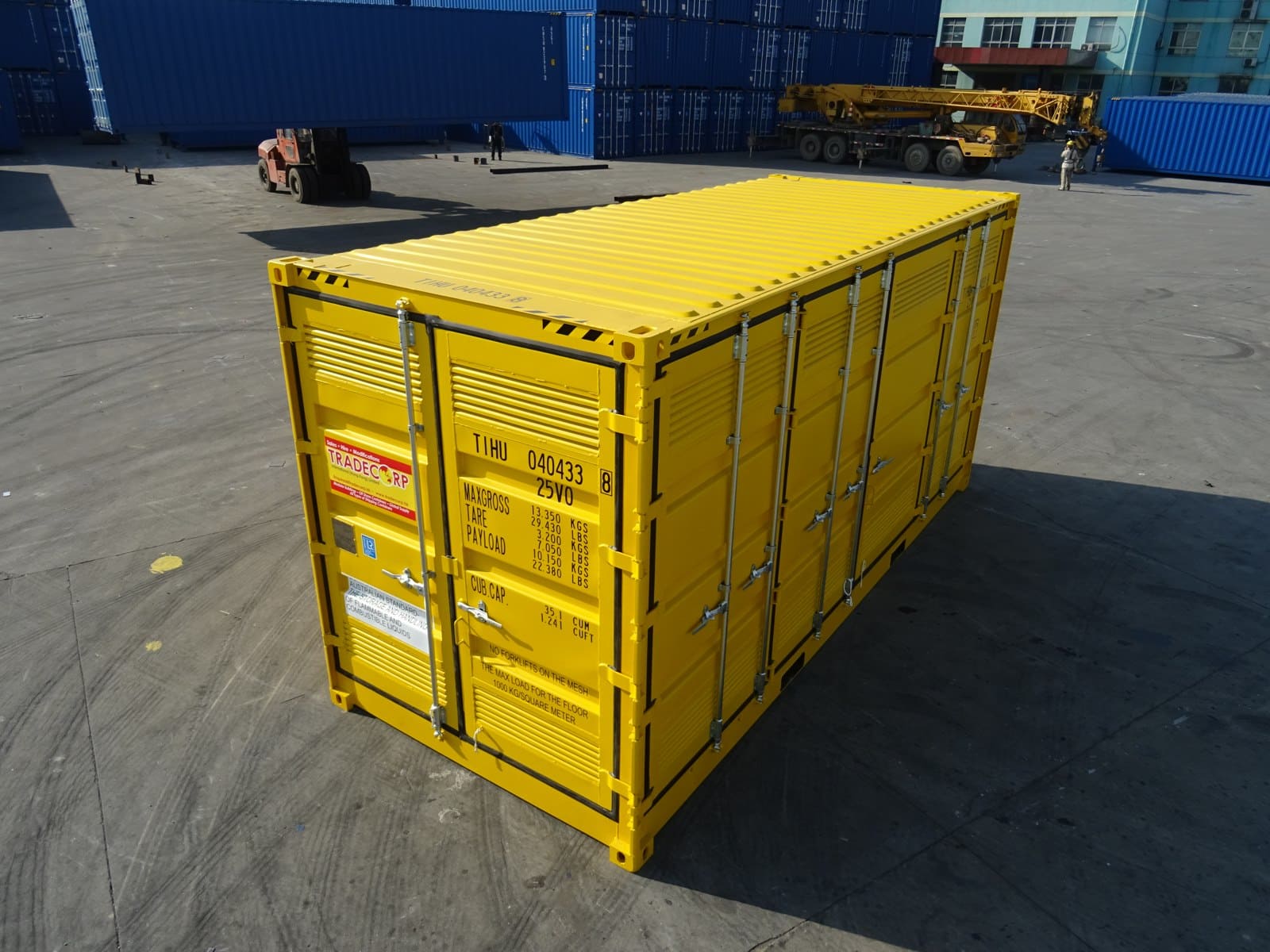 20' high cube side open dangerous goods container 13