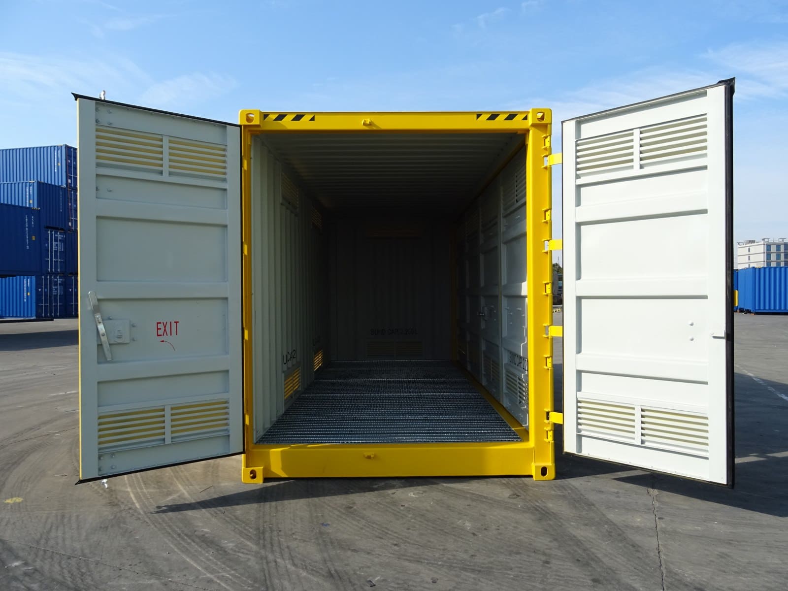 20' high cube side open dangerous goods container 14