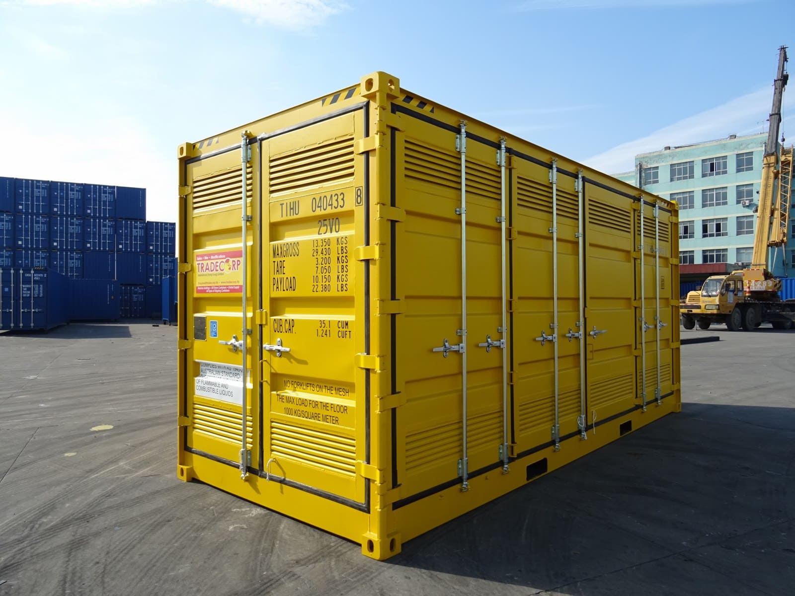 20' high cube side open dangerous goods container 9