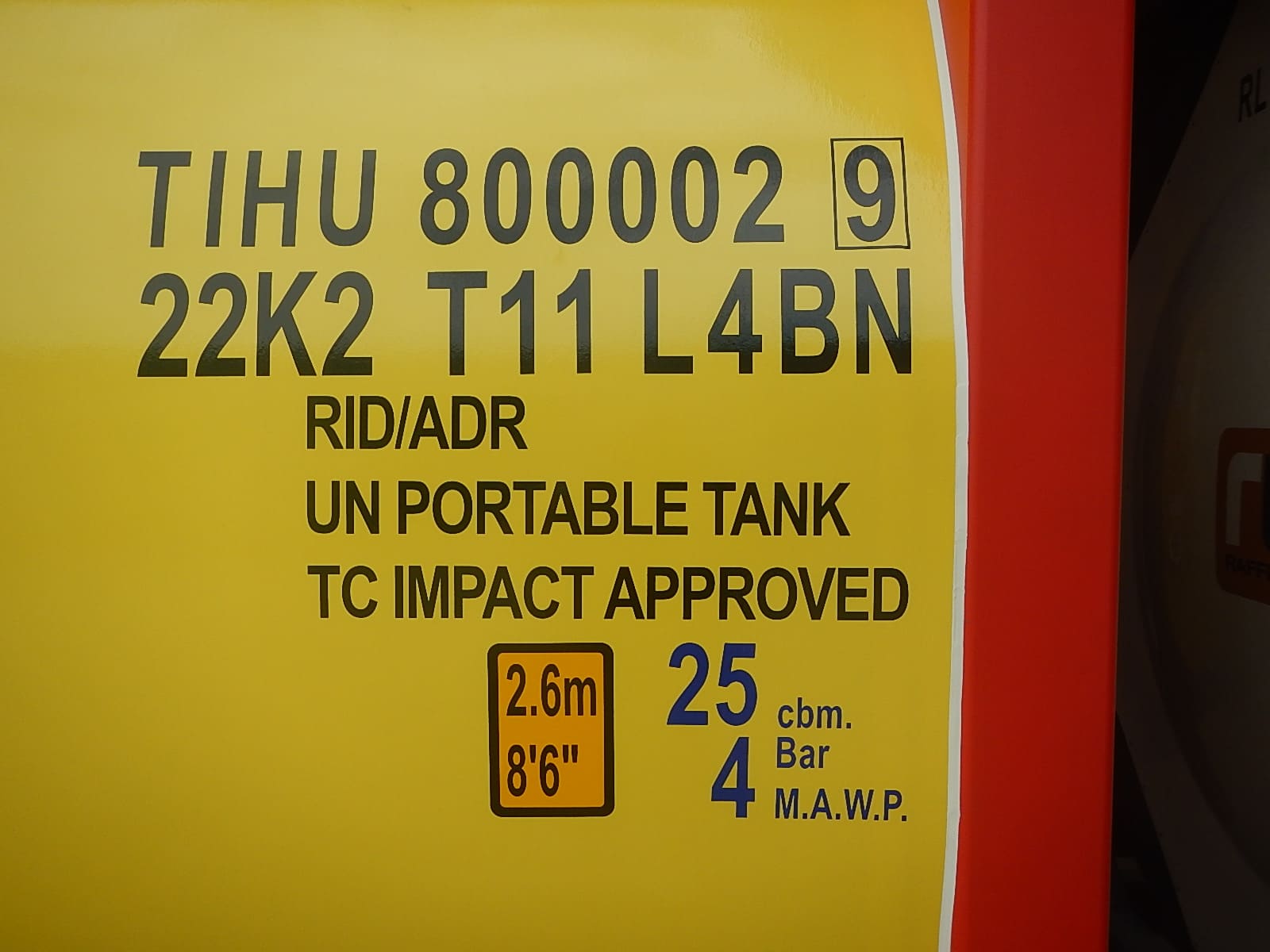 20ft Tank Containers 11 25KL 16
