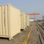 20ft storage container with 2x roll-up doors 16