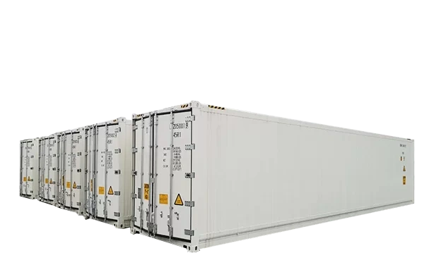 40 High Cube Refrigerated Container Shell 45 degree view