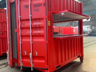 10ft high cube cafe container